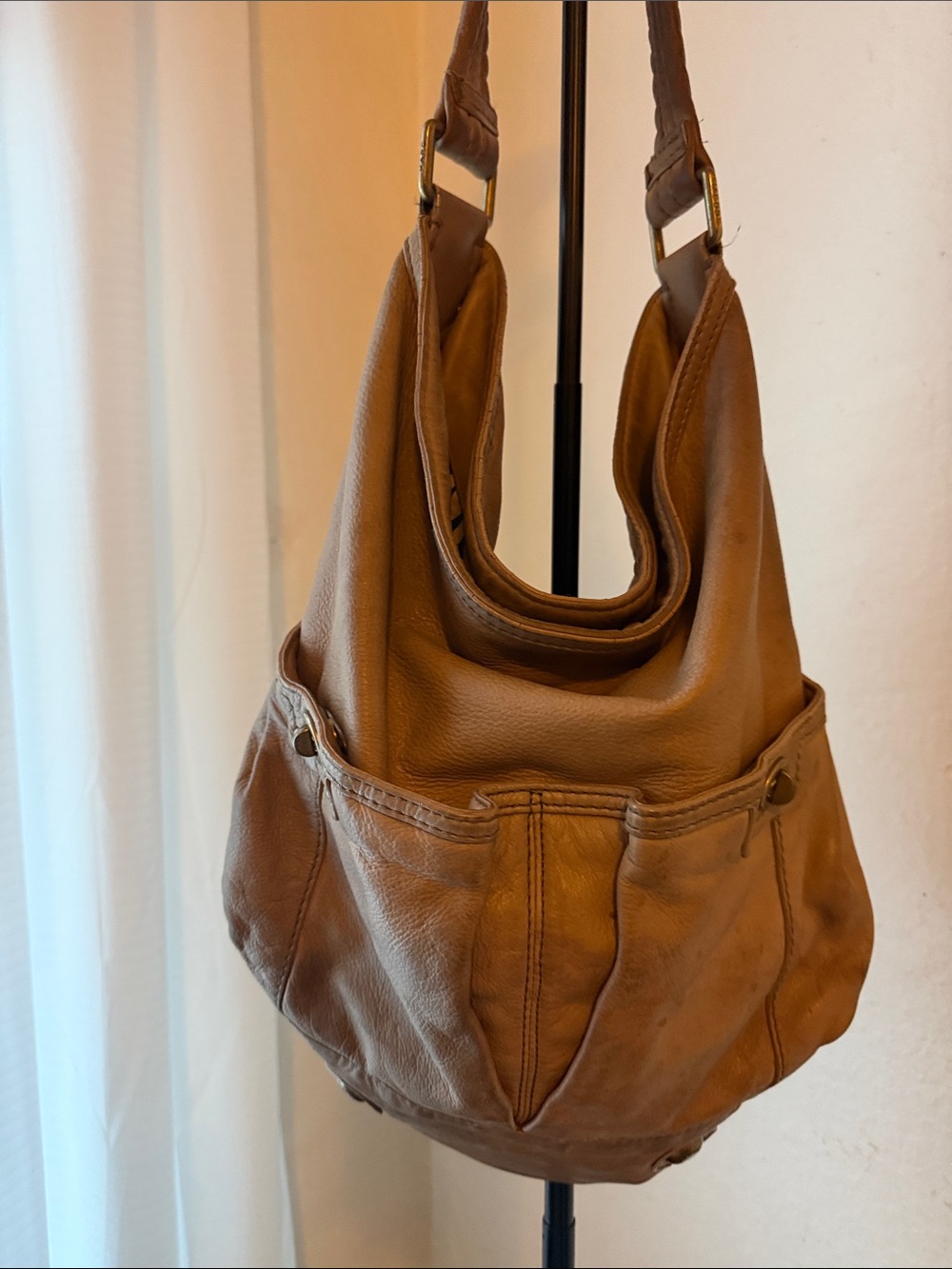 Marc Jacobs Brown Leather Shoulder Hobo Bag - Picture 3 of 6